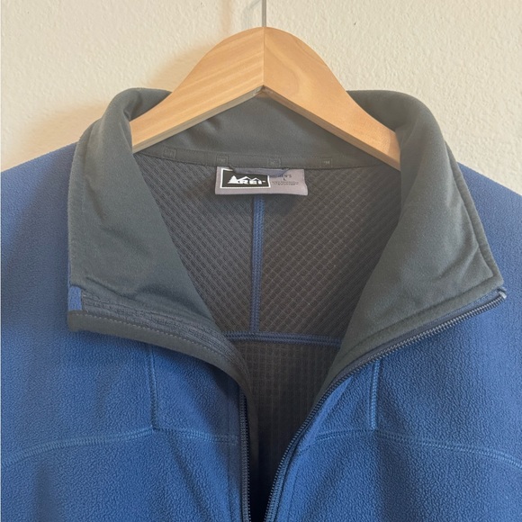 REI outdoors mens blue fleece Sweater vest size large - Picture 2 of 10